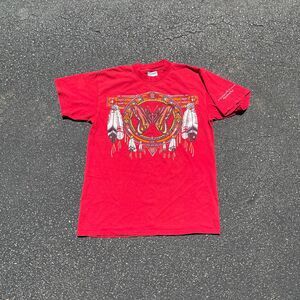 Red Butterfly Native American Dream Catcher Tee Size Medium